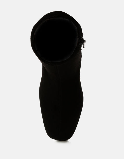 Load image into Gallery viewer, candid high ankle flared block heel boots by London Rag
