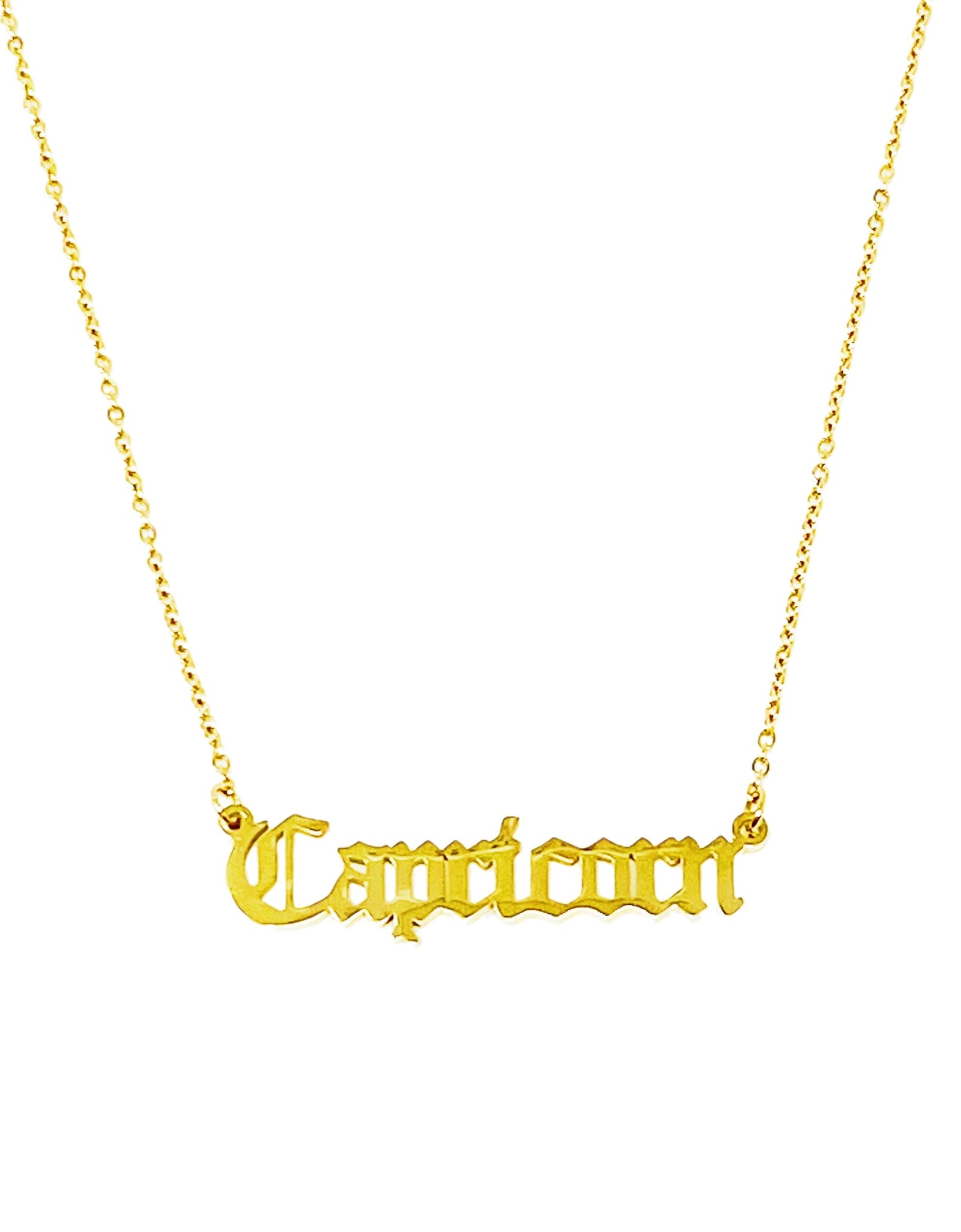 Old English Zodiac Necklace by Ellisonyoung.com