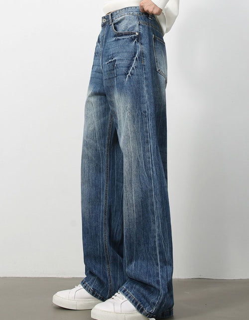 Load image into Gallery viewer, Men's Loose Fit Jeans with Pockets
