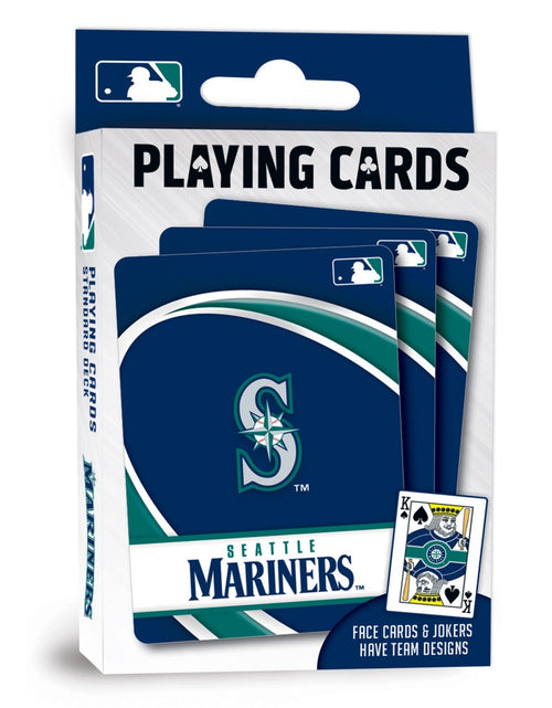 Load image into Gallery viewer, Seattle Mariners Playing Cards - 54 Card Deck by MasterPieces Puzzle Company INC
