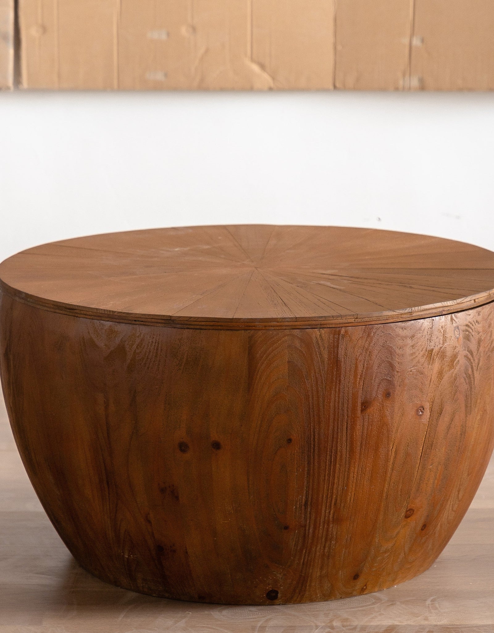 Vintage Style Bucket Shaped Coffee Table by Blak Hom