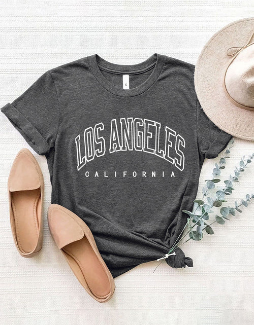 Load image into Gallery viewer, LOS ANGELES CALIFORNIA Round Neck T-Shirt
