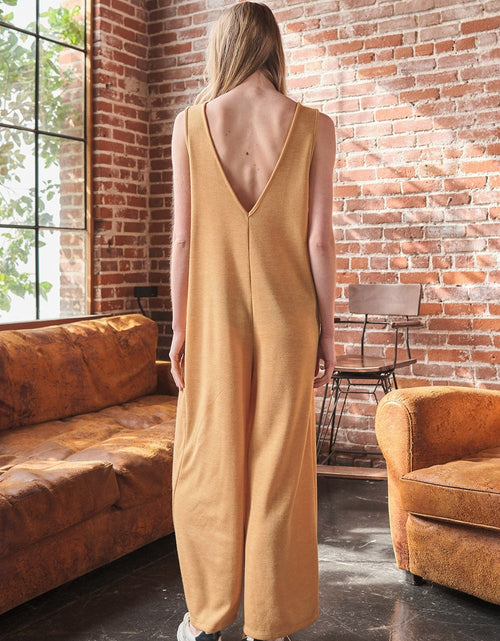 Load image into Gallery viewer, Ces Femme V-Neck Sleeveless Wide Leg Jumpsuit
