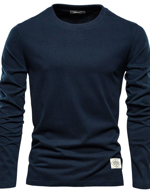 Load image into Gallery viewer, Men's Round Neck Long Sleeve T-Shirt
