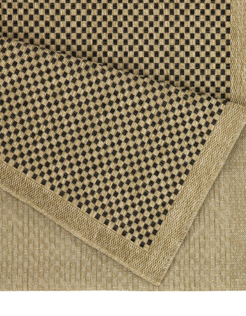 Load image into Gallery viewer, Earth - Indoor / Outdoor Area Rug Polypropylene - Jute / Black by Couch.com
