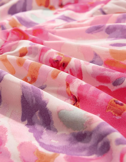 Load image into Gallery viewer, Floral Print Shirred One Shoulder Maxi Dress
