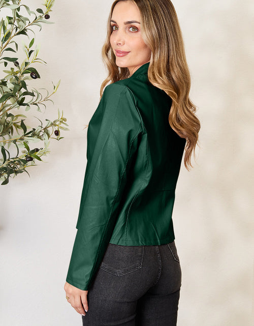 Load image into Gallery viewer, Mock Neck Zip Up Jacket
