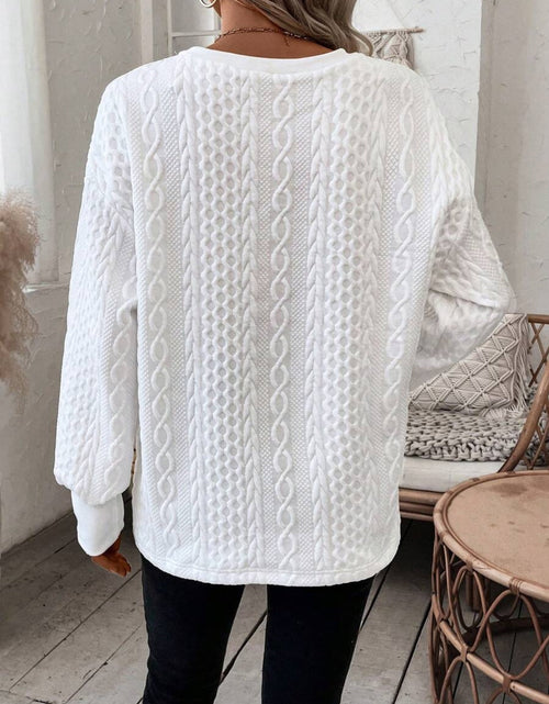 Load image into Gallery viewer, V-Neck Long Sleeve Sweatshirt
