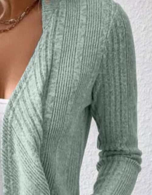 Load image into Gallery viewer, Open Front Long Sleeve Cardigan
