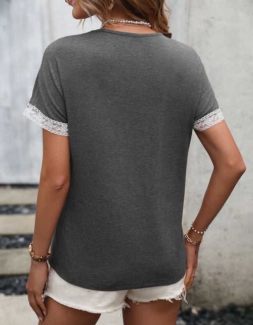 Load image into Gallery viewer, Ivy Lane Contrast Round Neck Short Sleeve Tee
