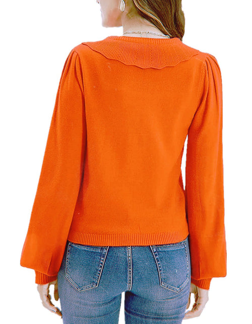 Load image into Gallery viewer, Collared Long Sleeve Button Down Cardigan
