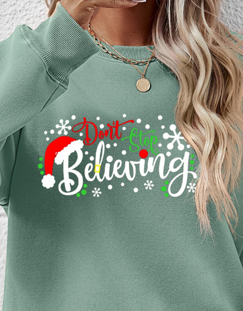 Load image into Gallery viewer, Letter Graphic Long Sleeve Sweatshirt
