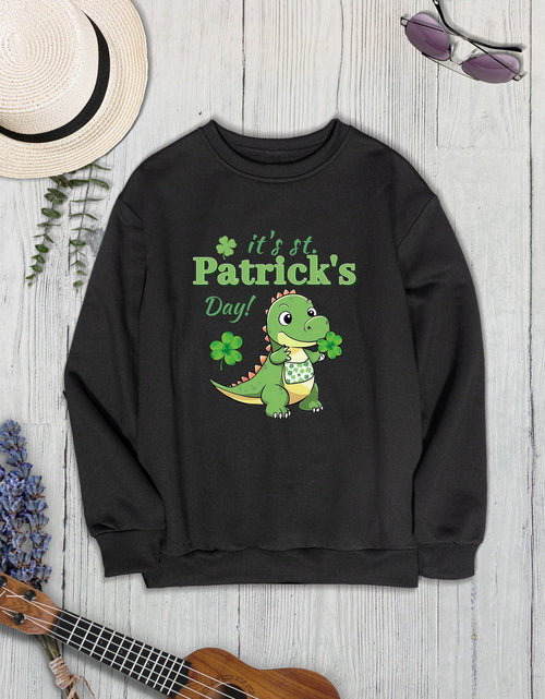 Load image into Gallery viewer, IT'S ST. PATRICK'S DAY Graphic Round Neck Sweatshirt
