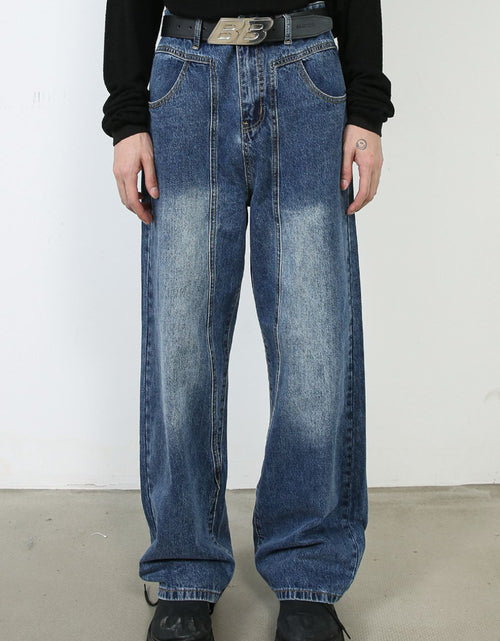 Load image into Gallery viewer, Men's Wide Straight Leg Jeans

