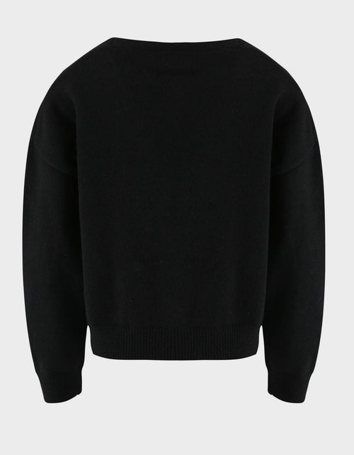 Load image into Gallery viewer, Flower Button Front Dropped Shoulder Cardigan
