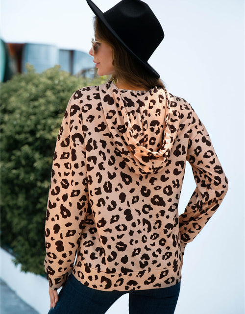 Load image into Gallery viewer, Full Size Printed Quarter-Snap Drop Shoulder Hoodie

