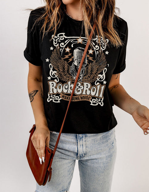 Load image into Gallery viewer, Slogan Graphic Short Sleeve T-Shirt
