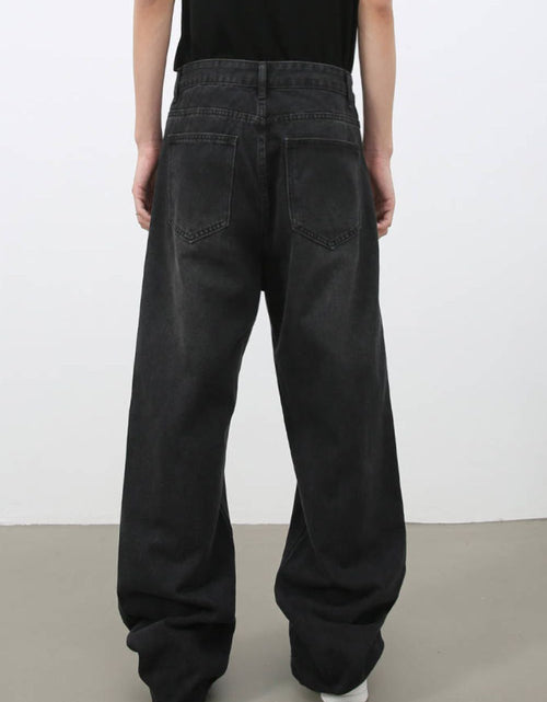 Load image into Gallery viewer, Men's Wide Leg Jeans with Pockets
