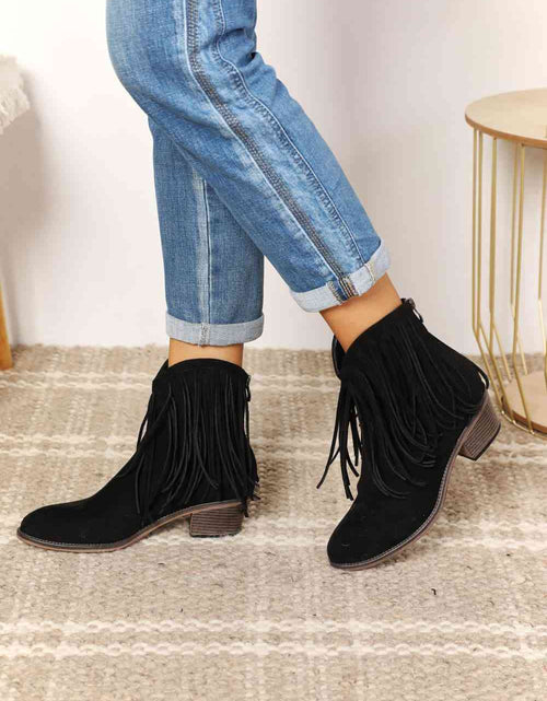 Load image into Gallery viewer, Legend Women's Fringe Cowboy Western Ankle Boots
