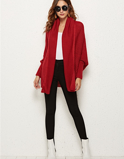 Load image into Gallery viewer, Angel Wings Open Front Batwing Sleeve Cardigan
