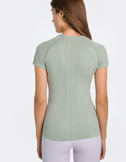 Load image into Gallery viewer, Millennia Round Neck Short Sleeve Active T-Shirt
