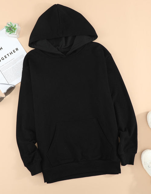 Load image into Gallery viewer, Dropped Shoulder Kangaroo Pocket Hoodie

