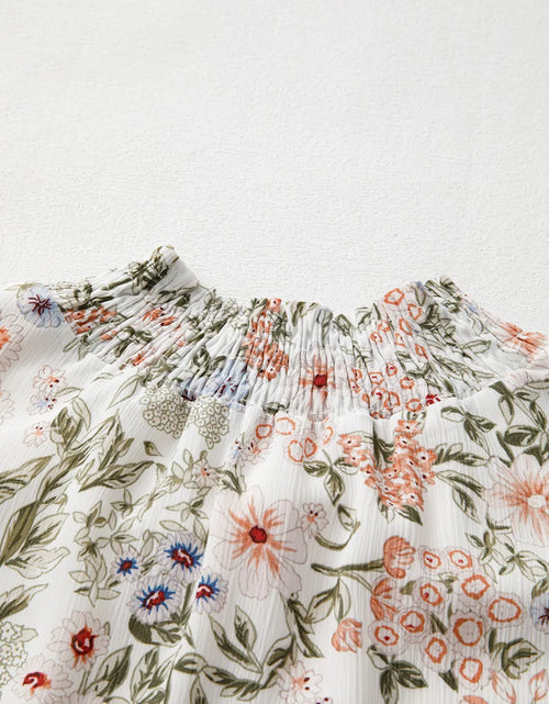 Load image into Gallery viewer, Printed Mock Neck Long Sleeve Mini Dress
