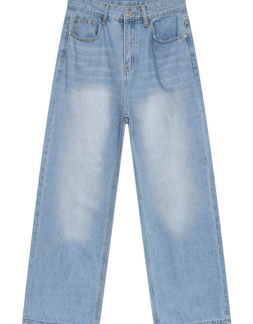 Load image into Gallery viewer, Men's Wide Straight Jeans with Pockets

