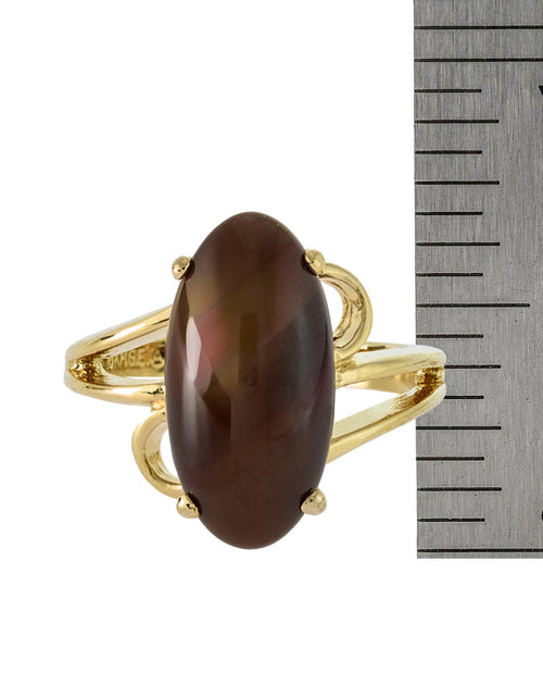Load image into Gallery viewer, Vintage Ring Genuine Onyx 18k White Gold Electroplated Cocktail Ring Made in USA by PVD Vintage Jewelry
