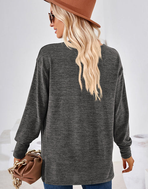 Load image into Gallery viewer, V-Neck Dropped Shoulder T-Shirt
