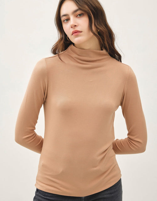 Load image into Gallery viewer, Be Cool Mock Neck Long Sleeve T-Shirt
