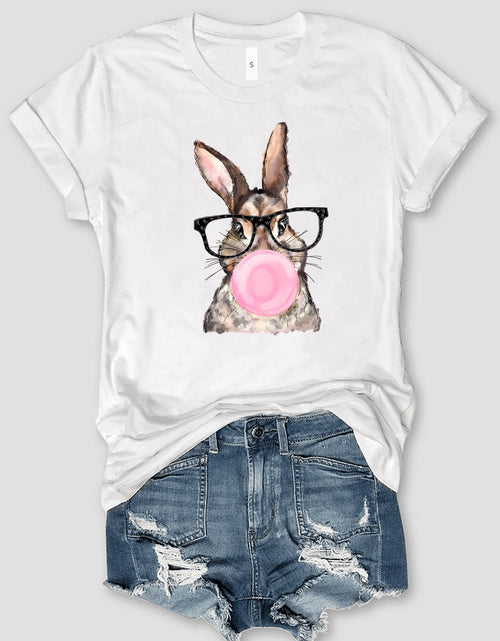 Load image into Gallery viewer, Rabbit Round Neck Short Sleeve T-Shirt
