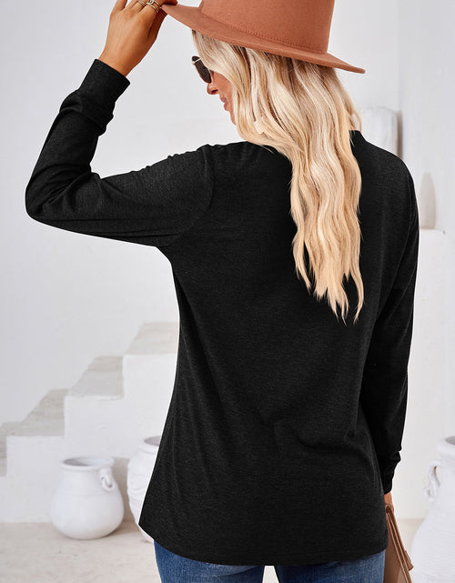 Load image into Gallery viewer, Notched Long Sleeve T-Shirt
