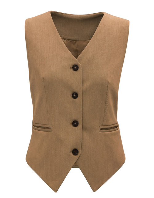 Load image into Gallery viewer, Pocketed Button Up Vest
