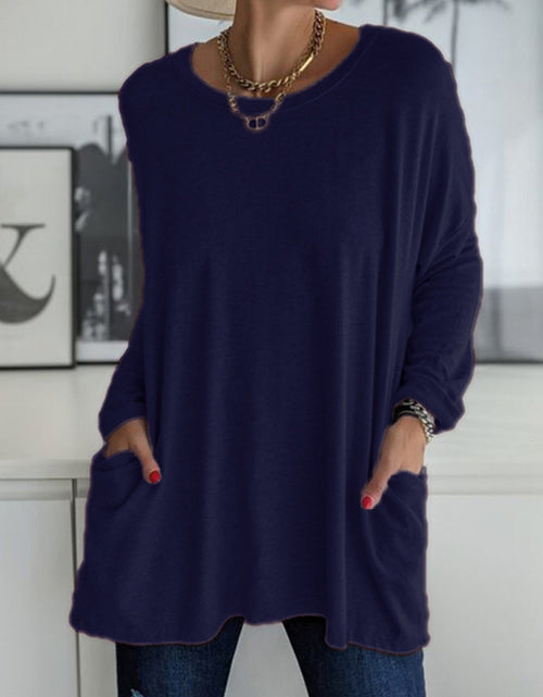 Load image into Gallery viewer, Full Size Round Neck Long Sleeve T-Shirt
