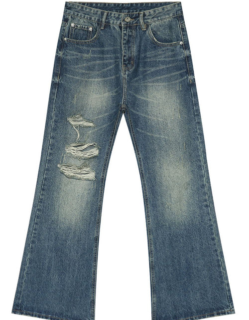 Load image into Gallery viewer, Men's Distressed Bootcut Jeans

