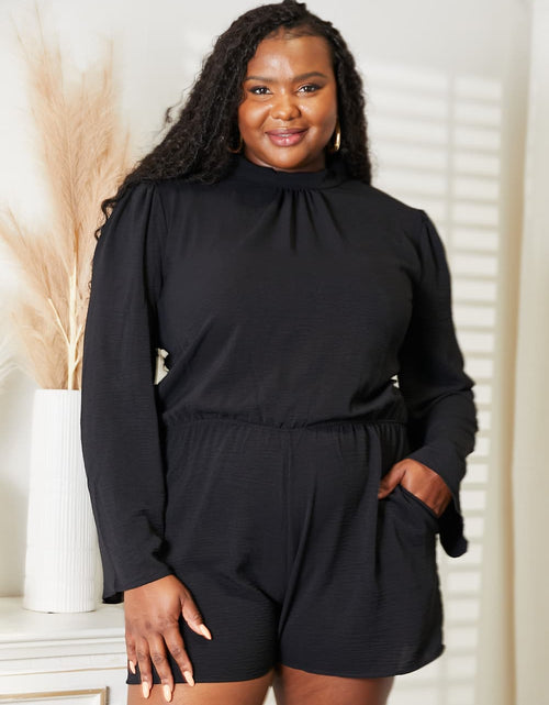 Load image into Gallery viewer, Culture Code Full Size Open Back Romper with Pockets

