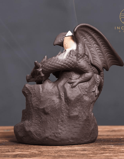 Load image into Gallery viewer, Ceramic Dragon Backflow Incense Burner by incenseocean
