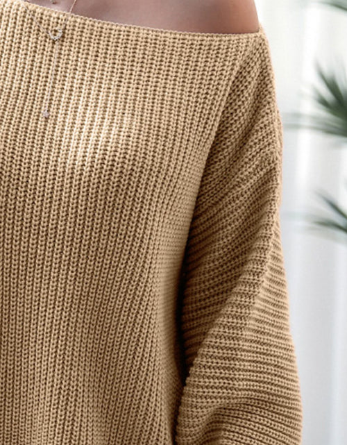 Load image into Gallery viewer, Rib-Knit Mini Sweater Dress
