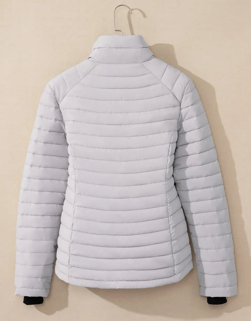 Load image into Gallery viewer, Turtleneck Zip Up Long Sleeve Jacket

