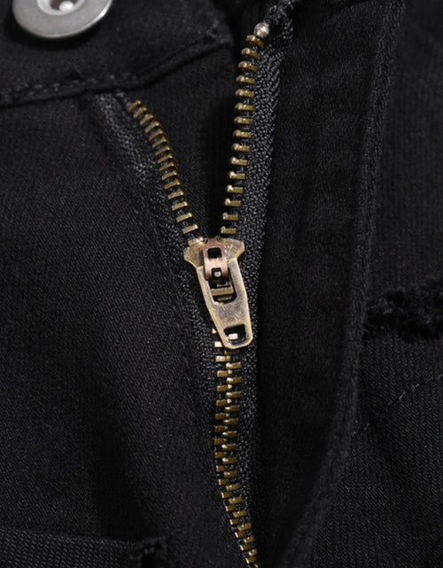 Load image into Gallery viewer, Men's Washed Distressed Panelled Jeans
