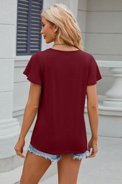 Load image into Gallery viewer, V-Neck Short Sleeve T-Shirt
