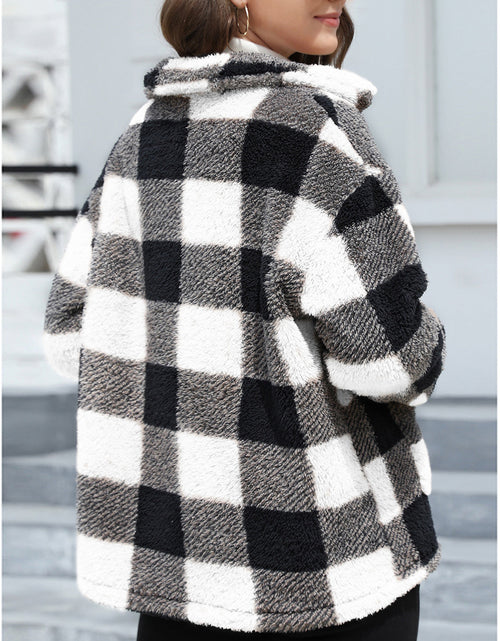 Load image into Gallery viewer, Button Up Drop Shoulder Fuzzy Jacket
