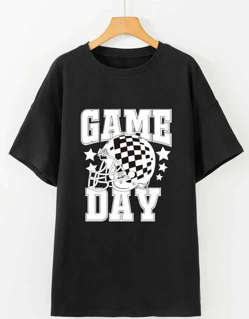 Load image into Gallery viewer, GAME DAY Round Neck Short Sleeve T-Shirt
