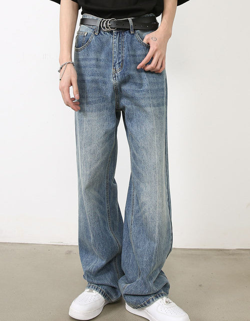 Load image into Gallery viewer, Men's Washed Jeans with Pockets
