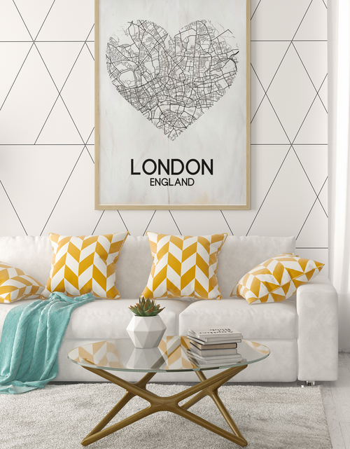 Load image into Gallery viewer, Love Heart Map Any City &amp; Country Personalised 2022 Wall Decor Print with 10 New Styles by WinsterCreations™ Official Store
