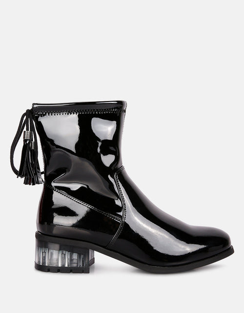 Load image into Gallery viewer, cheer leader tassels detail ankle boots by London Rag
