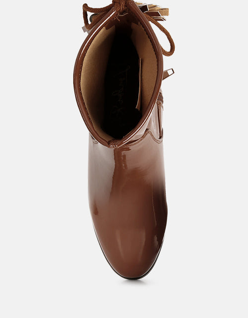 Load image into Gallery viewer, cheer leader tassels detail ankle boots by London Rag
