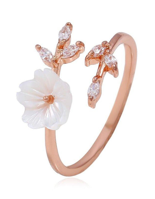 Load image into Gallery viewer, Cherry Blossom Ring in Rose Gold and Adjustable by Hollywood Sensation®
