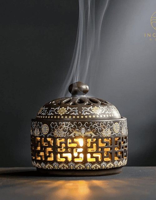 Load image into Gallery viewer, Chinese Classical Ceramic Incense Holder by incenseocean
